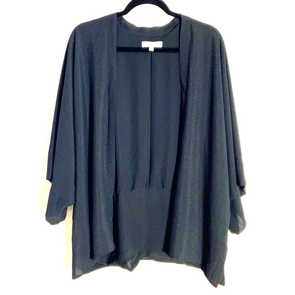 Umgee Black open Front Cardigan‎ women's size M/L